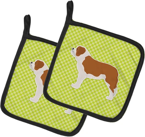 Miniatura 432 de Caroline's Treasures BB3567PTHD - Juego de soportes para ollas de cocina resistentes al calor, almohadillas calientes para cocinar, hornear, Copo