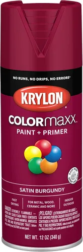 Miniatura 68 de Krylon K05599007 COLORmaxx Pintura en aerosol y base para uso en interiores y exteriores, color gris brillante para maquinaria, 12 onzas