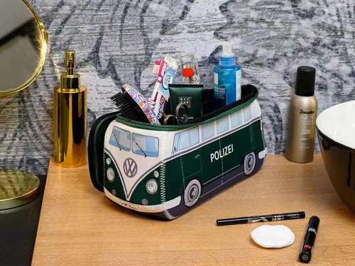 Miniatura 4 de BRISA VW Collection - Volkswagen Bolsa universal de neopreno para maquillaje, cosméticos, artículos de tocador para farmacia de viaje, en diseño
