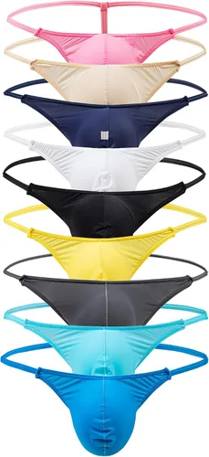 Miniatura 2 de Tangas sexy para hombre, ropa interior de seda de hielo, bikini de lucha libre Sumo Binding Tangas