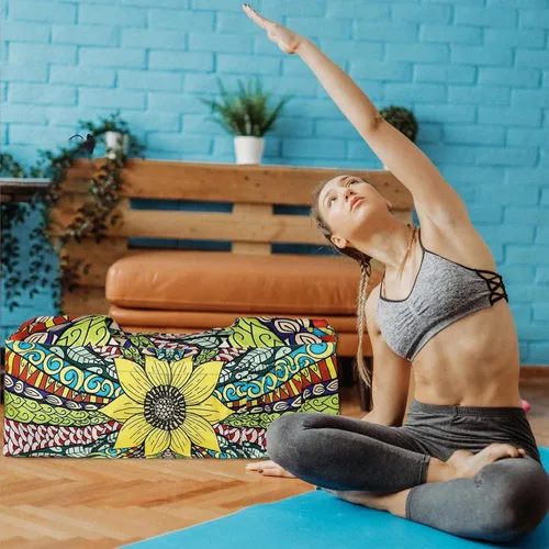 Miniatura 6 de Bolsa para esterilla de yoga – Bolsa de yoga grande con correa para esterilla de yoga, cremallera y bolsillos, bolsas de yoga y transportadores que