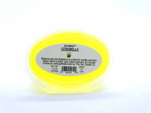 Miniatura 4 de El gel aromático de citronela se derrite para calentadores y quemadores de The Gel Candle Company PEEL, MELT AND DISFRUTAR