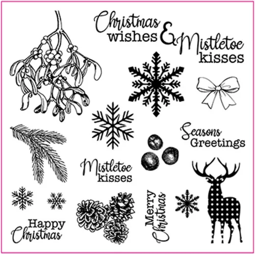 Miniatura 7 de Sellos Transparentes de Navidad para Hacer Tarjetas Navideñas o Diario, Sellos de Goma de Silicona de Versículos Navideños para Álbumes de Recortes