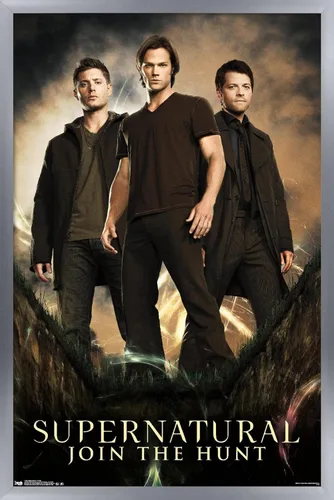 Miniatura 12 de Trends International Supernatural - Póster de pared de grupo, 14.725 x 22.375 pulgadas, versión con marco de madera tipo granero