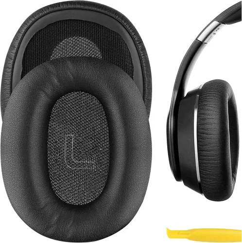 Geekria Almohadillas de repuesto para Edifier W820BT, W828NB almohadillas para auriculares, piezas de reparación (negro)