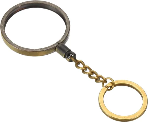 Miniatura 3 de PATIKIL AA Coin Holder Keychain, Round Medallion Holder with Metal Key Ring for AA Coin Medallion