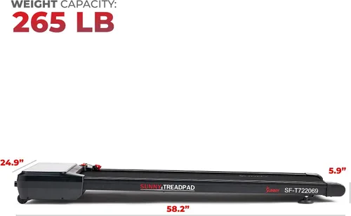 Miniatura 6 de Sunny Health & Fitness Treadpad® Treadmill with 6-Level Auto Incline & Exclusive SunnyFit® App Enhanced Bluetooth Connectivity
