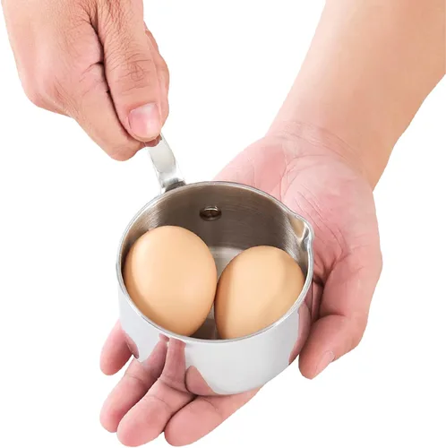 Miniatura 10 de Cooks Standard Calentador de mantequilla de acero inoxidable de 0.15 cuartos de galón, sartén pequeña recubierta de varias capas, 4.7 fl oz, mini