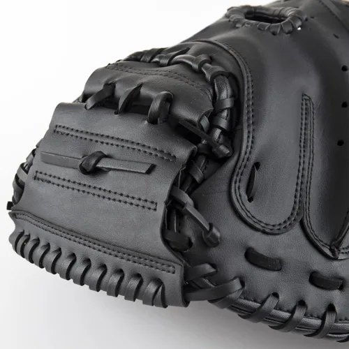 Miniatura 4 de Gracfulcub Guante de Receptor de Béisbol, Lanzamiento con Mano Derecha, Manopla de Receptor de Béisbol y Softbol para Niños, Jóvenes y Adultos Negro