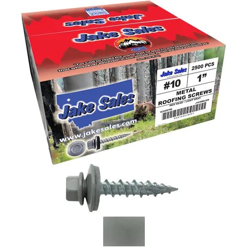 Miniatura 79 de Tornillos para techo de metal: (250) 10 x 1 sin pintura galvanizados con cabeza hexagonal para techo de chapa. Tornillos autoiniciados de metal