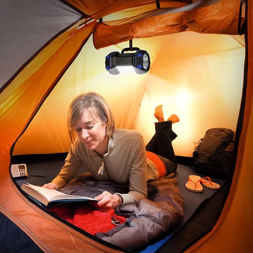 Miniatura 7 de Linterna de camping LED recargable, linterna de campamento de 1500 lm, 8 modos de luz, luces de campamento de capacidad 4800, luz de flash brillante