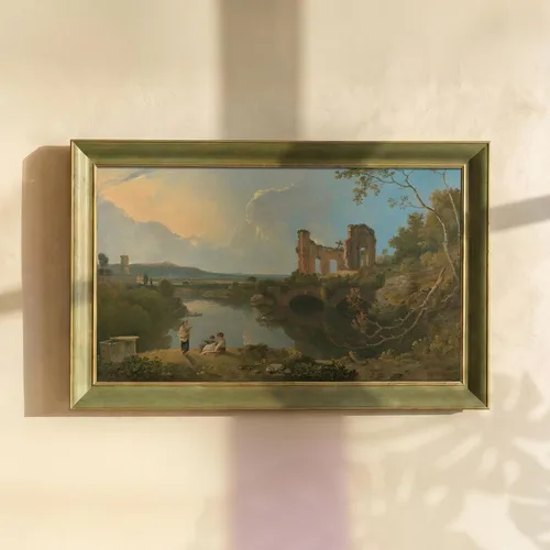 Miniatura 7 de Marco de TV hecho a mano verde Lisboa, compatible solo con Samsung The Frame (se adapta a TV Frame 2021-2025, 32 pulgadas)