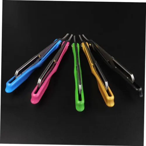 Miniatura 9 de Beavorty 2 unids mango ergonómico Barber Razor Blade Holder Barber Shop Blade Holder para el hogar