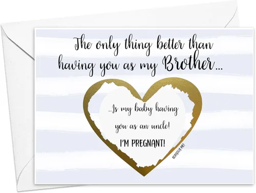 Miniatura 4 de Tarjeta de rascar de embarazo para mejor amiga nuevo bebé, tarjeta de rascar para mejor amiga, promoción a tía anuncio de bebé (esposo)