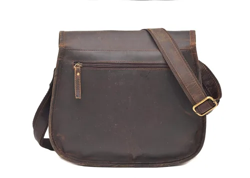 Miniatura 3 de Bolso cruzado de cuero de 14 pulgadas para mujer, bolso de hombro para mujer, bolso de viaje de grano completo, Vintage