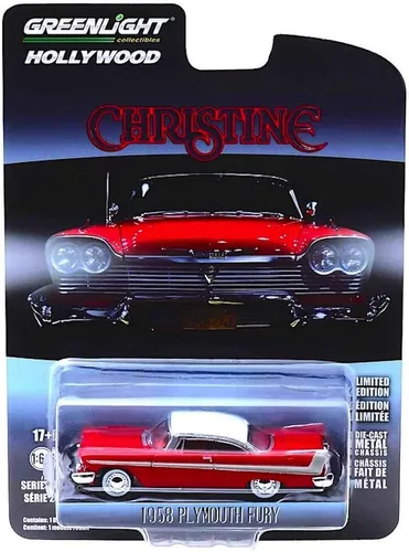 Greenlight 1:64 Hollywood Series 23 - Christine - 1958 Plymouth Fury (ROD/White ROOF) 44830-C