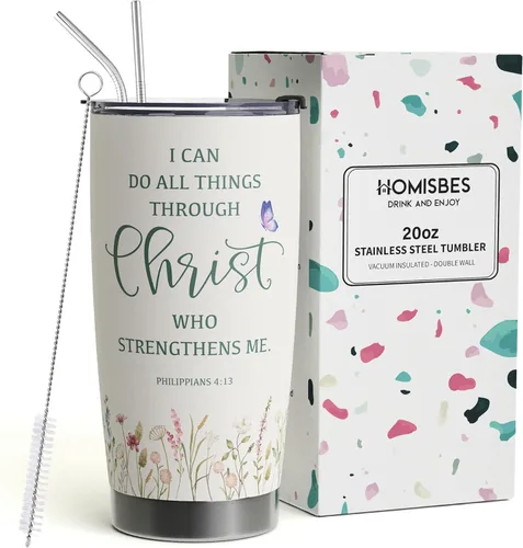 Miniatura 8 de Regalos Cristianos Para Mujeres, Sé Fuerte y Valiente Versículo de la Biblia Josué 1:9, Filipenses 4:6-7, Fe Cristiana Jesús Dios Versículo