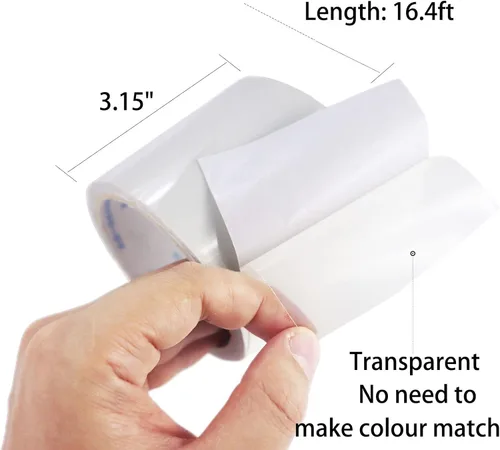 Miniatura 2 de Kit de reparación de tienda de campaña impermeable: superficie recubierta de PVC y cinta transparente adhesiva ultra suave, reparación de tela