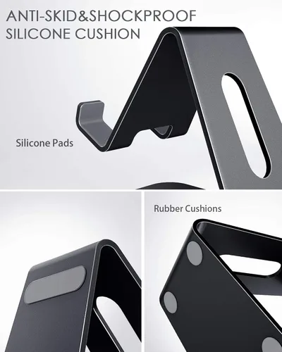 Miniatura 6 de CreaDream Soporte para Teléfono Celular, Base, Soporte, Soporte de Escritorio de Aluminio Compatible con Switch, Todos los Teléfonos Inteligentes