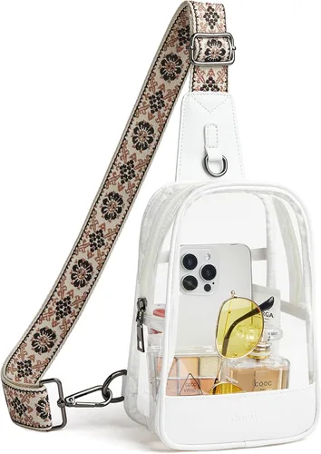 Miniatura 12 de Shrrie Clear Bag for Stadium Events Transparent Crossbody Bag Clear Purse for Women&Men-Stadium Approved, Concerts&Sports