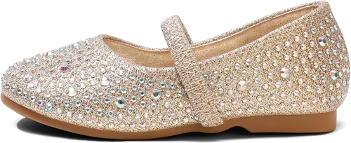 Miniatura 5 de DREAM PAIRS Zapatos planos Mary Jane con diamantes de imitación para niñas