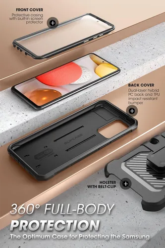 Miniatura 4 de SUPCASE Funda para Samsung Galaxy A53 5G con protector de pantalla (Unicorn Beetle Pro), [soporte integrado y clip para cinturón] Funda protectora
