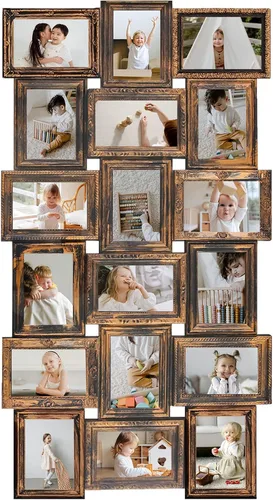 Miniatura 15 de HELLO LAURA - Marco de fotos de 4 x 6 pulgadas con collage y 18 espacios para pared - Gran marco de fotos con collage para decoración de pared