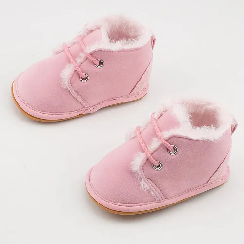 Miniatura 3 de Sekantrol Zapatos de cuna para recién nacidos, para niños y niñas, suela de goma suave, zapatos para bebés, zapatos deportivos de moda de caña alta