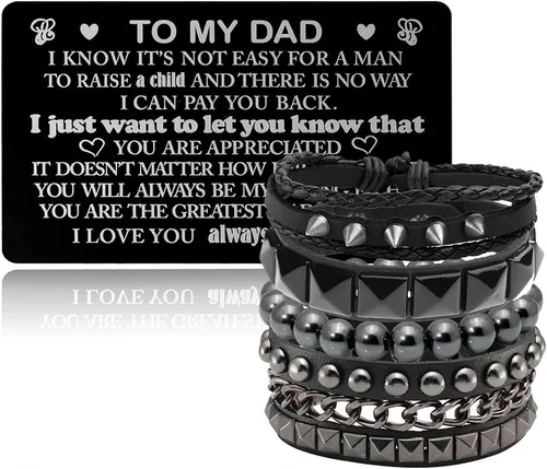 Miniatura 20 de Eigso Juego de 4 pulseras de cuero punk, con tachuelas de roca para hombres y mujeres, estilo retro, clásico, con pinchos, de metal, para hombre