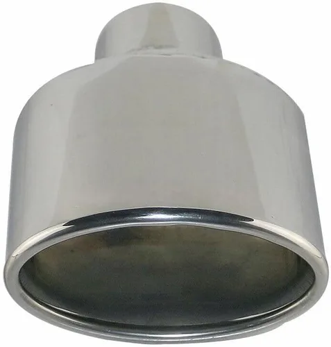 Miniatura 2 de 1 tubo de escape de 2.5 pulgadas, estilo AMG, puntas de escape ovaladas, de acero inoxidable, compatibles con Mercedes Benz de 4.7 pulgadas, salida
