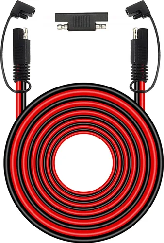 Miniatura 13 de MOOKEERF Cable de extensión SAE de 10 AWG – Cable de desconexión rápida de 20 pies, cable de extensión de cargador de batería, resistente