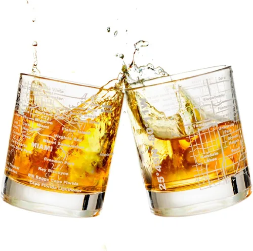 Miniatura 28 de Greenline Goods - Vasos de whisky, juego de regalo de 2 vasos de 284ml para amantes de Washington, DC, grabado con mapa de Washington, DC Vaso