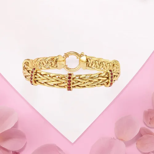 Miniatura 3 de Ross-Simons Pulsera de eslabones de trigo de 2,00 qt. t