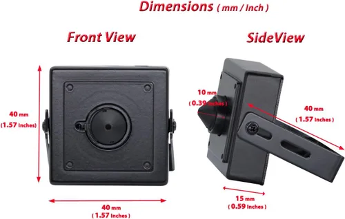Miniatura 7 de Evertech Cámara ocultada analógica de la lente del estenopeico de HD 1080P AHD TVI CVI para los sistemas de vigilancia de la seguridad