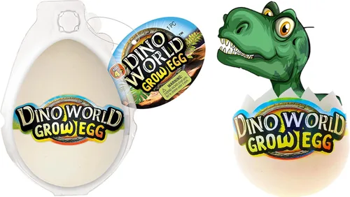 JA-RU Dino World - Huevos de dinosaurio para eclosionar, juguetes de cultivo de agua para niños (1 huevo) huevo sorpresa de dinosaurio. Juguetes