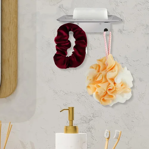 Miniatura 5 de Jabonera para ducha, soporte autoadhesivo para jabón de 4 ranuras para baño, soporte de jabón de ducha montado en la pared con gancho, bandeja