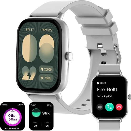 Miniatura 16 de Fire-Boltt Ninja Call Pro Max - Reloj inteligente con pantalla HD de 2.010 in (2.01 pulgadas), llamadas Bluetooth, más de 120 modos deportivos, Azul