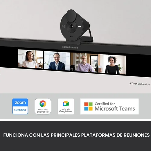Miniatura 7 de Logitech Brio 301 Cámara Web Full HD con Obturador de Privacidad, Micrófono de Reducción de Ruido, USB-C, Certificada para Zoom, Microsoft Teams
