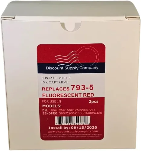 Miniatura 3 de Cartuchos 793-5 (paquete de 2) compatibles con Pitney Bowes P700, DM100i, DM125i, DM150i, DM175i, DM200L, DM225, garantía de defectos de 90 días