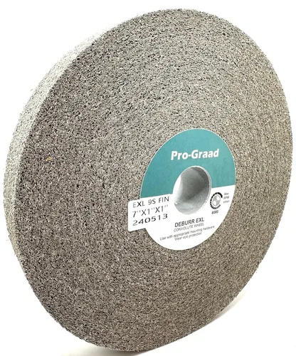 Miniatura 26 de EXL Rueda de Desbarbado - 6" x 1" x 1" 8S Fino - Carburo de Silicio - Rueda para Desbarbado, Acabado y Pulido de Metal - Convoluta - 09549-1 Pack