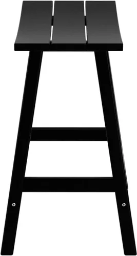 Miniatura 7 de HDPE Laguna Contempo - Taburete de silla de montar de 24 pulgadas, color negro
