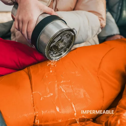 Miniatura 8 de MalloMe Sacos de dormir para adultos en clima frío y cálido – Saco de dormir para niños, niñas, niños – Accesorios ligeros esenciales de camping