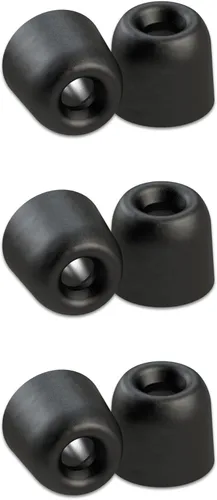 Comply Almohadillas para oído de espuma Premium - almohadillas aislamiento T-100 (Negro, 3 pares, tamaño grande) S Negro
