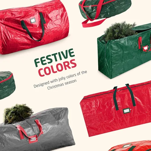 Miniatura 7 de Bolsa de almacenamiento para árbol de Navidad Zober - Se adapta a árboles artificiales de 7.5 pies - Bolsa de árbol de Navidad de plástico
