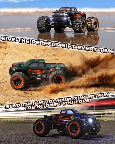 Miniatura 2 de HAIBOXING Coche de control remoto 16889, escala 1:16, 2.4 GHz, autos RC 4x4, camiones todoterreno, camión monstruo RC RTR a prueba de agua, 36 KM/H