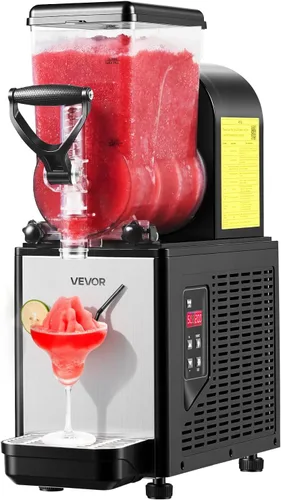 Miniatura 13 de VEVOR Máquina de granizado de 3 litros/100 onzas x 2 tanques para el hogar, no necesita hielo, fabricante de margaritas con autolimpieza
