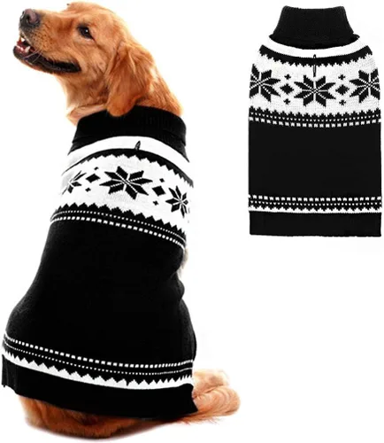 Miniatura 7 de Mihachi Suéter para perro, abrigo de invierno, ropa con rayas coloridas para clima frío, talla M