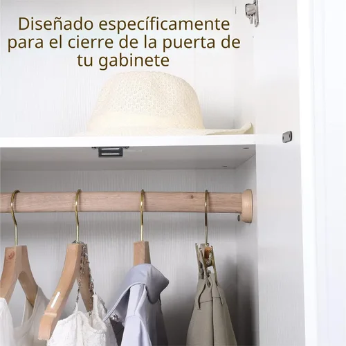 Miniatura 5 de Mousike Imanes para gabinete de 30 libras de color negro con fuerte imán para cocina, armario, armario, puerta, cajón, pestillo paquete de 4