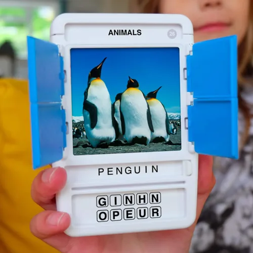 Miniatura 5 de 100 PICS Animals - Juego de tarjetas didácticas de viaje, adivina 100 animales, estuche revela-tarjetas, para adultos y niños a partir de 6 años