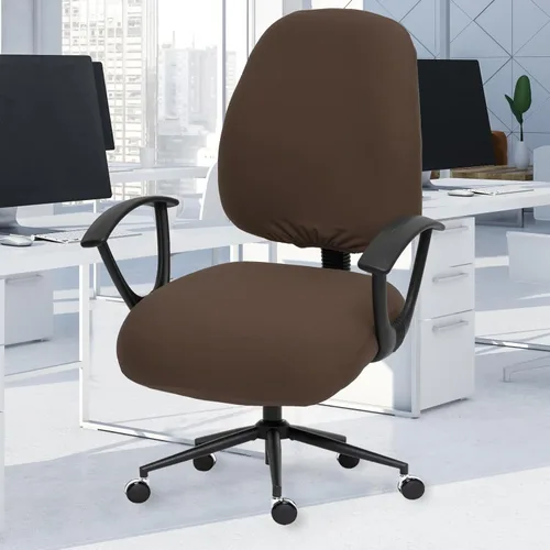 Miniatura 53 de Fundas elásticas para asiento de silla de oficina de escritorio - Funda universal de spandex para silla de computadora - Fundas removibles lavables